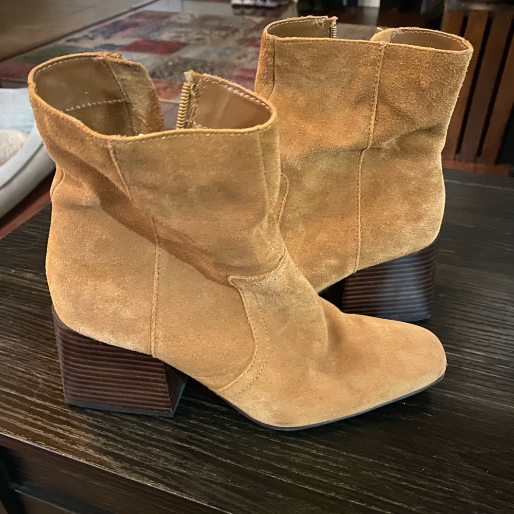 Tan Suede Ankle Boots